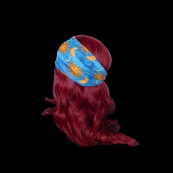 Sun & Moon Celestial Headband - Boho Festival Stretch - New - Picture 6 of 9